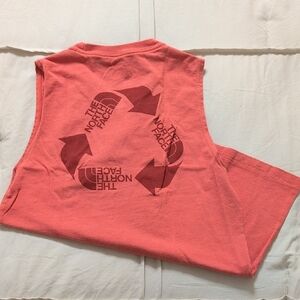 the north face coral sleeveless tank